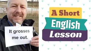 Meaning of IT GROSSES ME OUT - A Short English Lesson with Subtitles