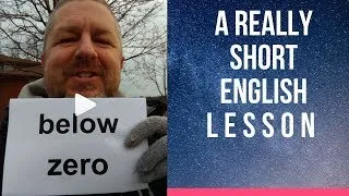 Meaning of BELOW ZERO - A Really Short English Lesson with Subtitles