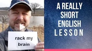 Meaning of RACK MY BRAIN and MY MIND WENT BLANK - A Really Short English Lesson with Subtitles