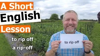 Learn the English Phrases TO RIP OFF and A RIP-OFF