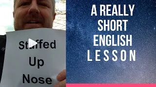 A Stuffed Up Nose - A Really Short English Lesson with Subtitles #shorts