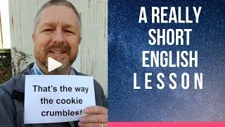 Meaning of THAT'S THE WAY THE COOKIE CRUMBLES - A Really Short English Lesson with Subtitles