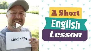 Learn the English Phrases SINGLE FILE and ALPHABETICAL ORDER - A Short English Lesson with Subtitles