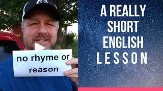 Meaning of NO RHYME OR REASON - A Really Short English Lesson with Subtitles