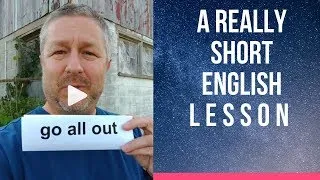 Meaning of GO ALL OUT - A Really Short English Lesson with Subtitles