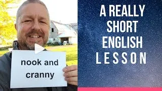 Meaning of NOOK AND CRANNY- A Really Short English Lesson with Subtitles