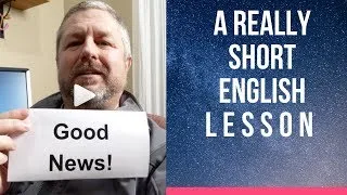 Meaning of GOOD NEWS and BAD NEWS - A Really Short English Lesson with Subtitles