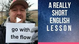 Meaning of GO WITH THE FLOW - A Really Short English Lesson with Subtitles