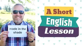 Learn the English Phrase MADE IN THE SHADE and the word SHADES