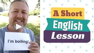 Learn the English Phrases I'M BOILING and HEAT WAVE - A Short English Lesson with Subtitles