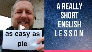 Meaning of AS EASY AS PIE - A Really Short English Lesson with Subtitles