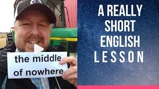 Meaning of THE MIDDLE OF NOWHERE- A Really Short English Lesson with Subtitles