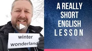 Meaning of WINTER WONDERLAND - A Really Short English Lesson with Subtitles