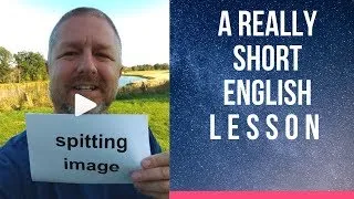 Meaning of SPITTING IMAGE - A Really Short English Lesson with Subtitles