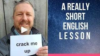 Meaning of CRACK ME UP - A Really Short English Lesson with Subtitles