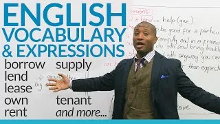 Speaking English – How to talk about borrowing, lending, and property