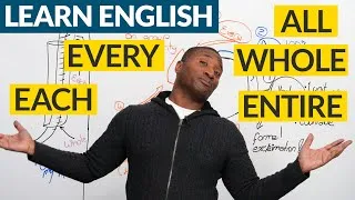 Learn English: When to use EACH, EVERY, WHOLE, ENTIRE, ALL