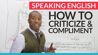 Speaking English – How to give criticism and compliments
