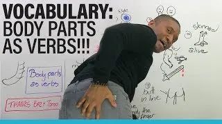 Learn English Vocabulary: 12 ways to use body parts as verbs