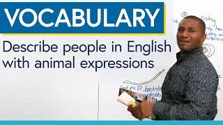 Describe people in English with animal adjectives & idioms: sheepish, sluggish, fishy...