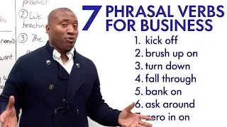 7 Common PHRASAL VERBS for Business