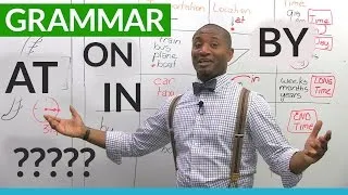 English Grammar: The Prepositions ON, AT, IN, BY