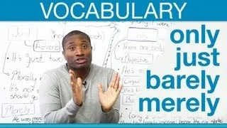 Vocabulary: ONLY, JUST, BARELY, MERELY