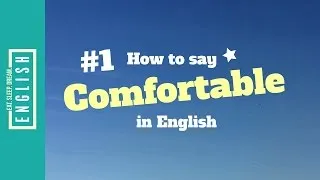 How to say Comfortable in English | English Lesson