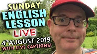 Learning English / LIVE LESSON - 4th August 2019 / with Misterduncan in England /  Weather idioms