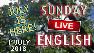 LIVE ENGLISH LESSON - UK Heatwave - 1st July 2018 - Improve your listening - INTERACTIVE CHAT