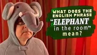 What does the English phrase 'ELEPHANT IN THE ROOM' mean?