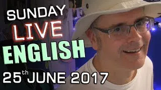 Learn English LIVE lesson - Sunday Chat - 25th June 2017 - nouns that can be verbs - Mr Duncan