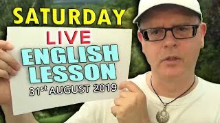 Saturday Live English / 31st August 2019 / Improve your listening with the live chat