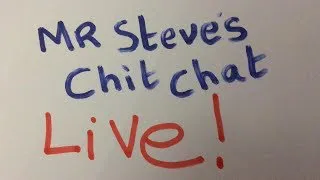 Mr Steve's  English chit chat live - I like cars -  I like big cars