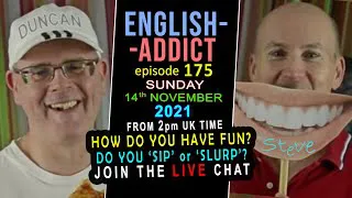 FuN & GaMeS words + expressions / English Addict Live Chat and Learning / Sunday 14th November 2021