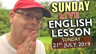 Learn English Live from England - 21st July 2019 - Picture idioms & phrases - Chat with Misterduncan