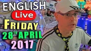 Learn English Live - FRIDAY APRIL 28th 2017 - English Lesson with Duncan - English idioms