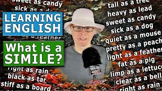 Learning English - What is a simile? - English Addict with Mr Duncan