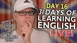 31 Days of Learning English - DAY 16 - improve your English - In the Kitchen / phones - 16th October