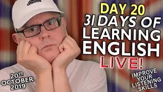 31 Days of Learning English - DAY 20 - improve your English - THE 1980s - 20th October - Sunday