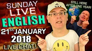 LIVE ENGLISH Lesson - 21st January 2018 - Trump! - Smacking Children - Newspapers - Words & Grammar