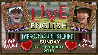 English Love Words - Shakespeare - Improve Your Listening - Sunday 17th February 2019 - Dunc & Steve