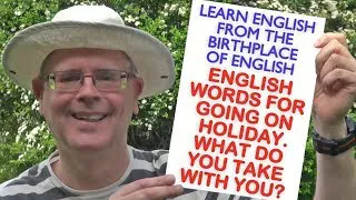 SUNDAY LIVE ENGLISH LESSON / Words Connected To Packing Your Suitcase