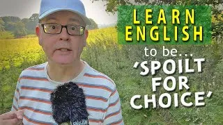 Learn an English phrase - 'Spoilt for choice' - What does 'spoilt for choice' mean? - with Mr Duncan