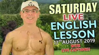 Learn English LIVE from England - with Misterduncan / 17th August 2019 / Join in on the live Chat