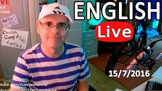 LIVE ENGLISH LESSON - FRIDAY 15th JULY 2016. What is the IELTS test?
