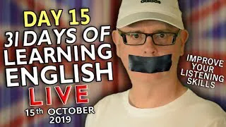 31 Days of Learning English - TUESDAY 15th October - improve your English - CENSORSHIP/ BAN - DAY 15