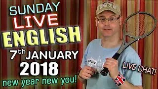 LIVE English Lesson - 7th January 2018 - PART TWO  - body part idioms - keep fit - uses of 'work'