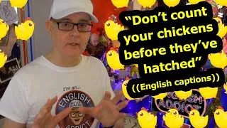 English Phrase - 'Don't count your chickens before they've hatched'
