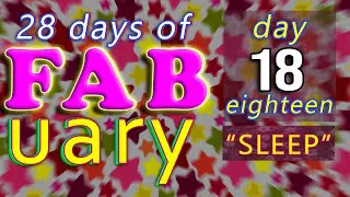 It's FABuary 18th / 28 days of Learning English / LIVE chat from England - Sleep